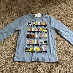 Toddler alphabet long sleeve shirt